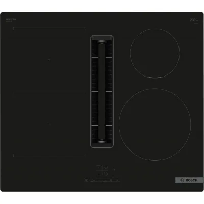 PRONTA CONSEGNA - Bosch Piano cottura a induzione con cappa aspirante PVS611B16E finitura nero da 60 cm - Serie 4
