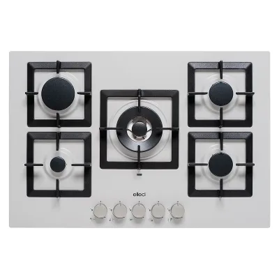 PRONTA CONSEGNA - Elleci Piano cottura a gas PLANO 75 PMSP75179CS finitura M79 alluminio da 75 cm