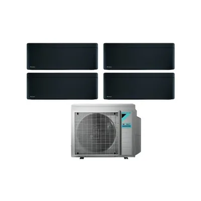 Climatizzatore Condizionatore DAIKIN BLUEVOLUTION Quadri split serie STYLISH TOTAL BLACK Inverter da 9000+12000+12000+12000 btu con 4MXM80N WI-FI INTEGRATO R-32 9+12+12+12 A+++/A++