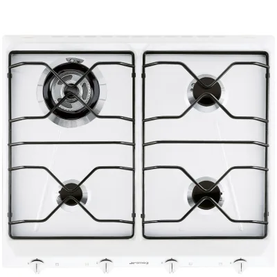 Smeg Piano cottura a gas SRV564EB7 finitura bianco da 60 cm - IN PROMOZIONE FINO AL 30/06