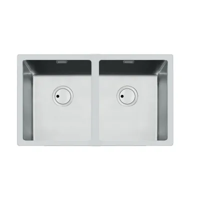 Foster Lavello due vasche 3352 850 finitura acciaio inox da 75x44 cm - IN PROMOZIONE FINO AL 30/06