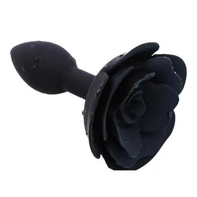 plug anale a Rosa nera Premium silicone Scenografico ideale per foto fetish