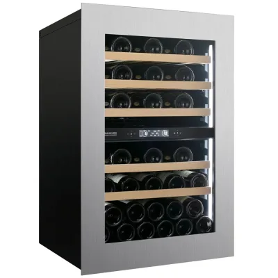 Dunavox Cantinetta vino da incasso/sottotop HORIZON-44.TO DVH-44.120DSS.TO finitura inox da 59 cm
