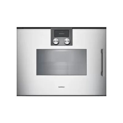 Gaggenau Forno combinato a vapore con cerniere a sinistra da incasso BSP251131 finitura silver da 60 cm - RICHIEDERE PREVENTIVO