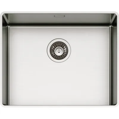 Schock Lavello una vasca NEW TECHNICK SLIM N100 L TECN100LS finitura inox spazzolato da 51.6x41.6 cm