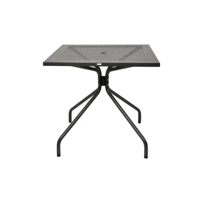 RD Italia Tavolo fisso ESTATE con struttura e piano in acciaio da 80x80 cm e h. 103 cm