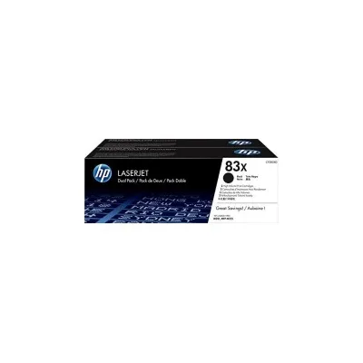 02 Toner ORIGINALE HP LASERJET CF283XD BIPACK 83X NERO 2.2K