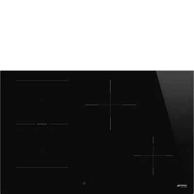 Smeg Piano cottura a induzione SI1M4844D in vetroceramica nero da 80 cm