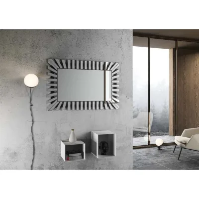 Itamoby Specchio rettangolare Yenge con cornice in vetro da 80 cm