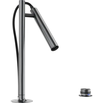 Blanco | Miscelatore monocomando con doccetta estraibile LUNEOO-S 1527975 finitura dark steel