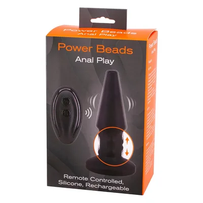 Plug anale vibrante Seven Creations Su & Giù con perline 14,5 cm