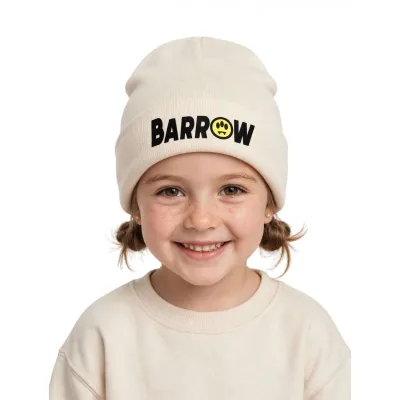 Cappello unisex bambino crema e nero - BARROW
