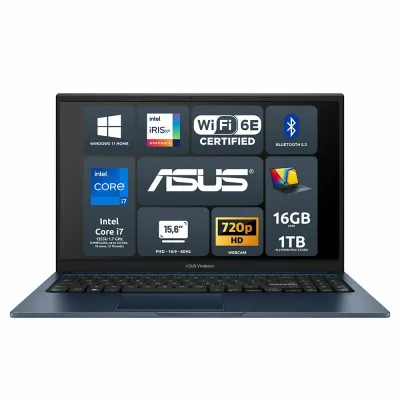 ASUS Vivobook 15 F1504VA-NJ503W Intel Core i7-1355U 16GB Intel Iris Xᵉ Graphics SSD 1TB 15.6'' FHD Win11 Home