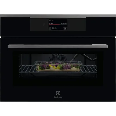 PRONTA CONSEGNA - Electrolux | Forno compatto combinato microonde KVLAE2XH finitura vetro Intuit Pure Black da 60 cm