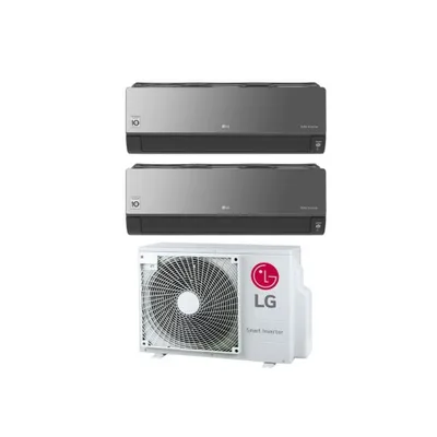 Climatizzatore Condizionatore Lg Dual Split 9+9 Inverter Art Cool Mirror 9000+9000 Btu Con U.e. Mu2m15 Ul3