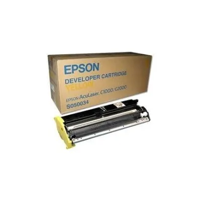 Toner ORIGINALE EPSON ACULASER C1000 C2000 GIALLO C13S050034 S050034 6K