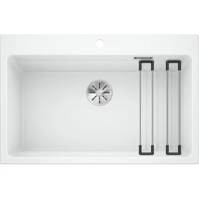 Blanco Lavello una vasca ETAGON 8 1525191 finitura bianco da 78x51 cm - Sopratop