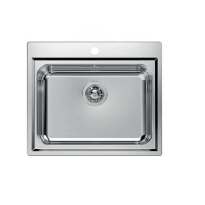 Foster Lavello una vasca 3217 000 finitura acciaio inox da 59x50 cm - IN PROMOZIONE FINO AL 30/06