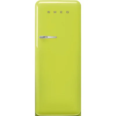 Smeg Frigorifero monoporta con cerniere a destra a libera installazione FAB28RLI6 finitura verde lime da 60 cm