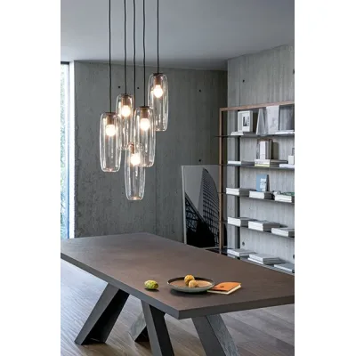 Bonaldo Lampada a sospensione 5 luci Bio-S in diverse finiture