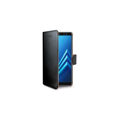 CELLY WALLY CASE GALAXY A8+ 2018 BLACK WALLY707