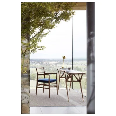 Cassina Consolle fissa PA' 1947 in legno e ottone da 151x40 cm