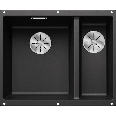 Blanco Lavello una vasca SX con vaschetta SUBLINE 340/160-U 1513795 finitura antracite da 55.5x46 cm - Sottotop