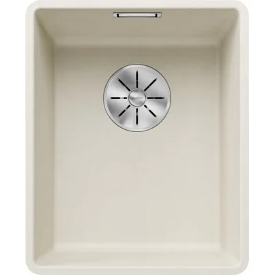 Blanco Lavello una vasca SUBLINE 320-F 1527159 finitura soft white da 34.7x42.7 cm - Filotop