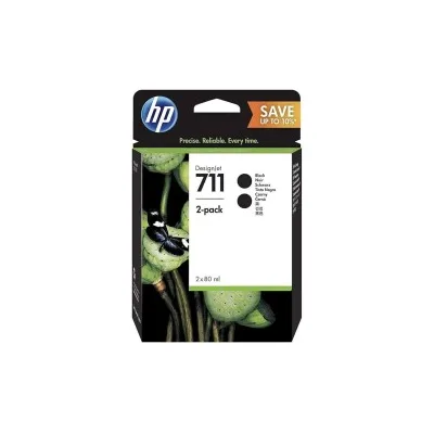 BIPACK CARTUCCIA ORIGINALE HP P2V31A 711XL NERO DesignJet T120