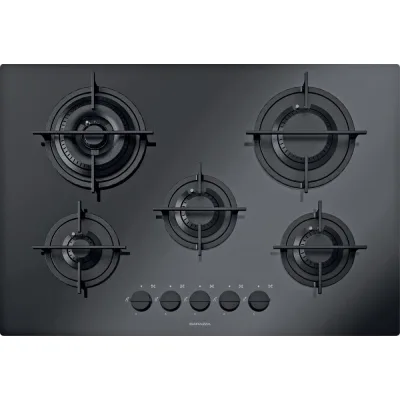 Barazza Piano cottura a gas MOOD 1PMD70N in vetroceramica nero da 75 cm