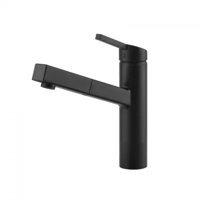 PRONTA CONSEGNA - Gessi Miscelatore monocomando con doccetta estraibile Thalium Collection 60533 299 finitura Matte Black - IN PROMOZIONE FINO AL 5/09
