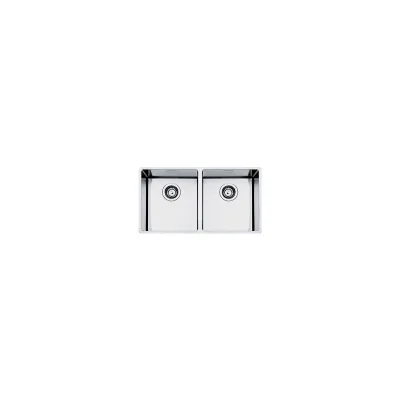 PRONTA CONSEGNA - Smeg S Lavello due vasche VSTR3434-2 finitura acciaio inox da 80.2x47.2 cm - Sottotop