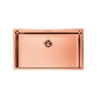 Foster Lavello una vasca 2157 058 finitura acciaio PVD copper da 75x44 cm - IN PROMOZIONE FINO AL 30/06