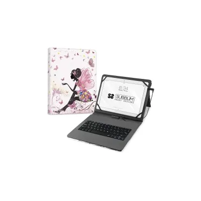 Custodia Subblim per Tablet Android con Tastiera Cover Resistente Accesso Diretto alle Funzioni Android