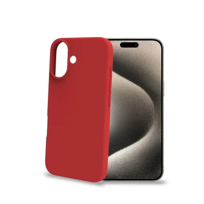 CELLY CROMO COVER IPHONE 16 RED CROMO1078RD