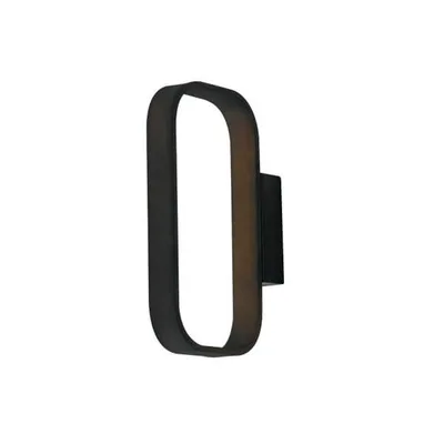 Applique LED marrone elegante in alluminio, 5W, Luce naturale, 24x16.2cm