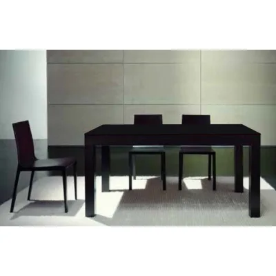 Santarossa Tavolo rettangolare allungabile Flat finitura rovere moro