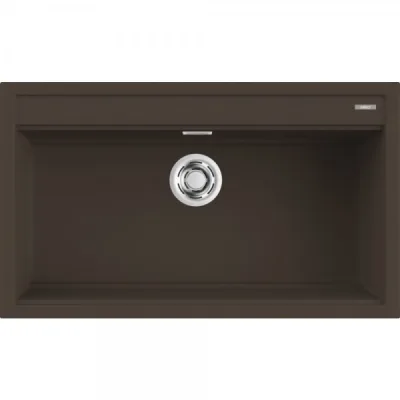 Elleci Lavello una vasca BEST 360 LGB36078 finitura composito G78 espresso da 86x51 cm