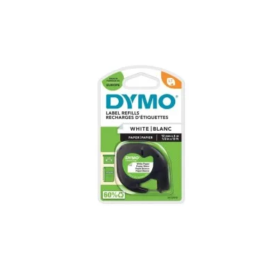 NASTRO ETICHETTE ORIGINALE DYMO LETRATAG S0721510 DYR-91200 Testo nero su sfondo bianco