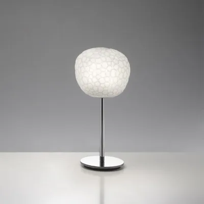 Artemide Lampada da tavolo Meteorite 15 Tavolo Stelo finitura bianco/cromo