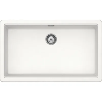 Schock Lavello una vasca BROOKLYN N100XLU BYKN100XLU01 finitura bianco assoluto da 72.4x43 cm