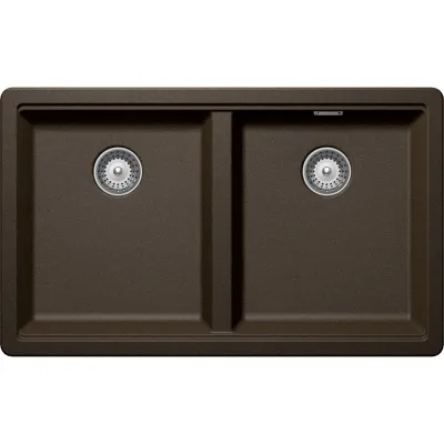 Schock Lavello due vasche GALAXY N200 GALN200A87 finitura bronze da 75x45.6 cm