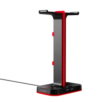 CELLY GAMING HEADPHONE STAND PS RGB BLACK CYBERSTATIONBK