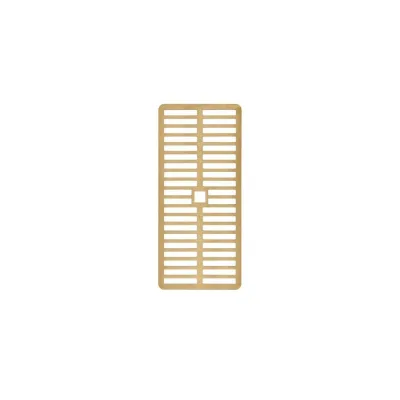 Foster Griglia per cappe 8803 119 finitura acciaio PVD gold
