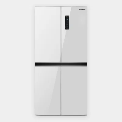 Cromberg Frigorifero Multidoor 4 porte a libera installazione HRH 4P 73 GW finitura vetro bianco da 91 cm