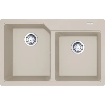PRONTA CONSEGNA - Franke: Lavello due vasche Urban Incasso UBG 620-78 114.0686.762 finitura fragranite sahara da 78x50 cm