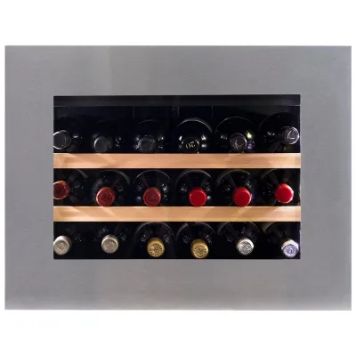 PRONTA CONSEGNA - Dunavox Cantina vino a incasso Glance-18 DAVG-18.46SS.TO finitura acciaio inox da 59 cm - PROMO FINO ESAURIMENTO SCORTE
