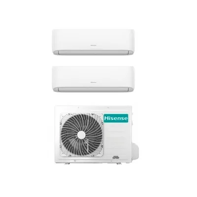 Condizionatore Climatizzatore Hisense Dual Split Serie HI-COMFORT Inverter 9000+12000 Btu con 2AMW42U4RGC R-32 Wi-Fi Integrato 9+12 A++/A+