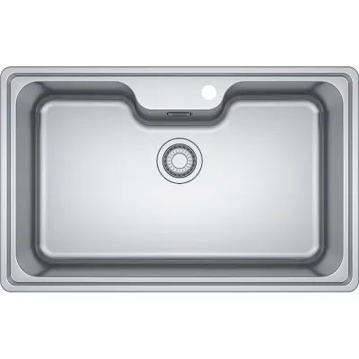 Franke: Lavello una vasca Bell Incasso BCX 610-81 101.0693.352 finitura inox satinato da 81x51 cm