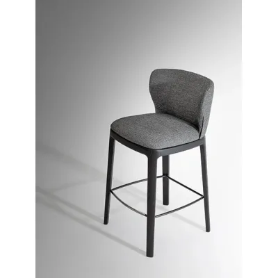 Bonaldo Sgabello Joy Too H 67 con gambe in legno e seduta a scelta